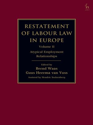 cover image of Restatement of Labour Law in Europe, Volume 2